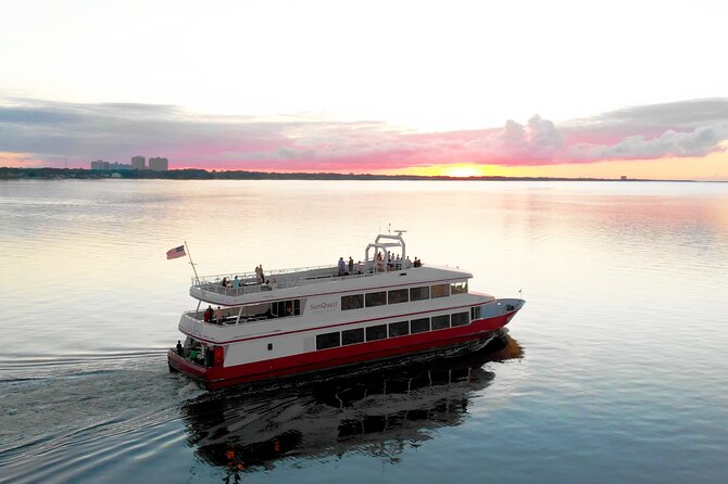 3 Hour Sunset Dinner Cruise by Solaris Yacht in Miramar Beach - Live music, dancing, and three decks