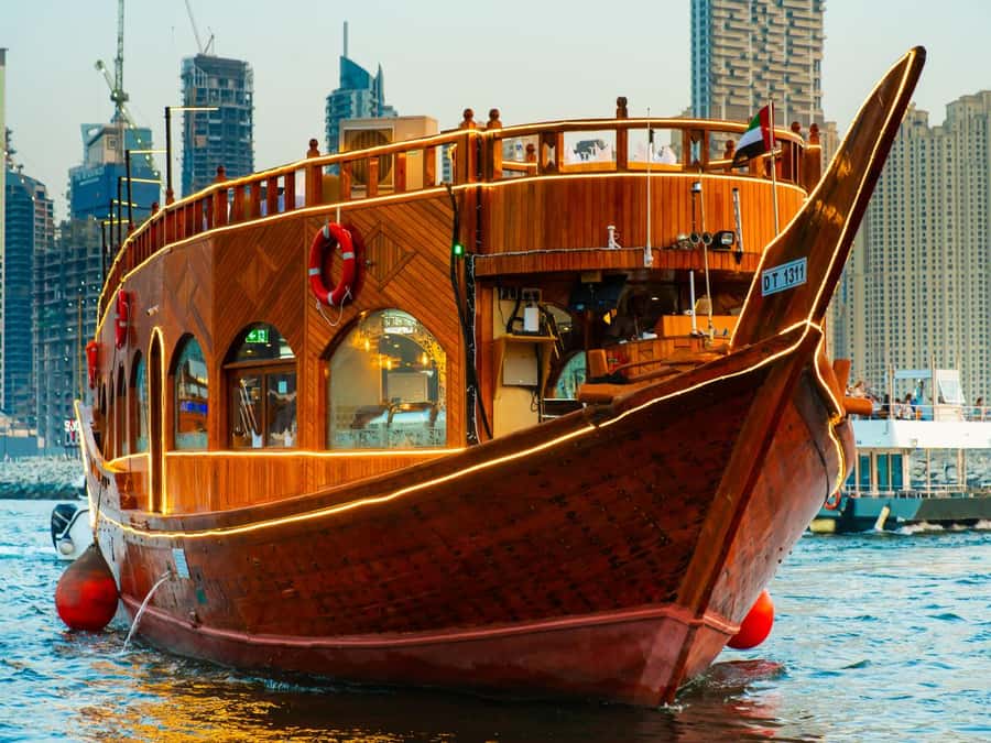 5-Star Marina Dhow Dinner Cruise With Live Entertainment - Boarding at Jack Sparrow Floating Restaurant
