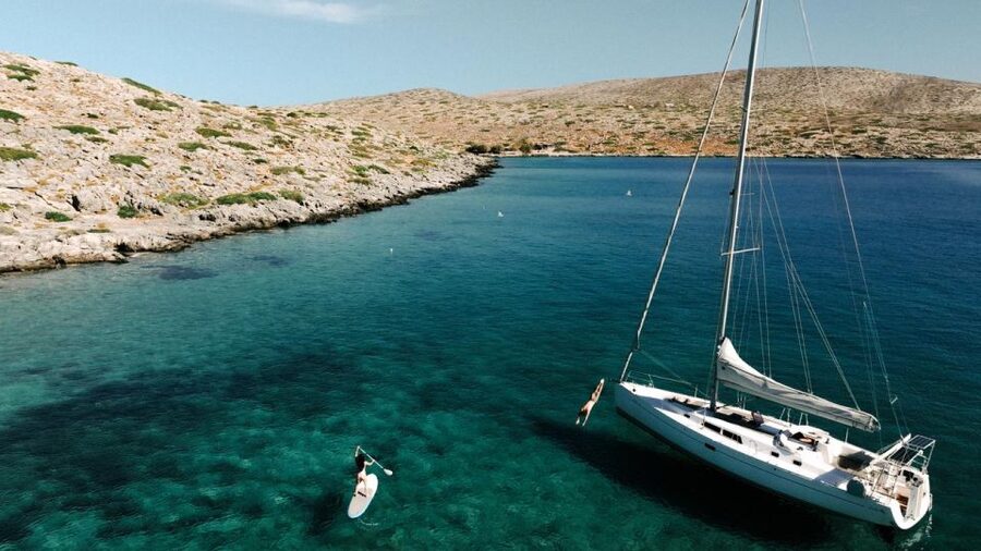 Agios Nikolaos: Mirabello Bay Sailing Cruise with Meal - Kolokitha Bay: the main event