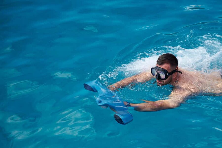 Agios Nikolaos: Spinalonga PM Catamaran Cruise with Dinner - The clear-water bay and water activities