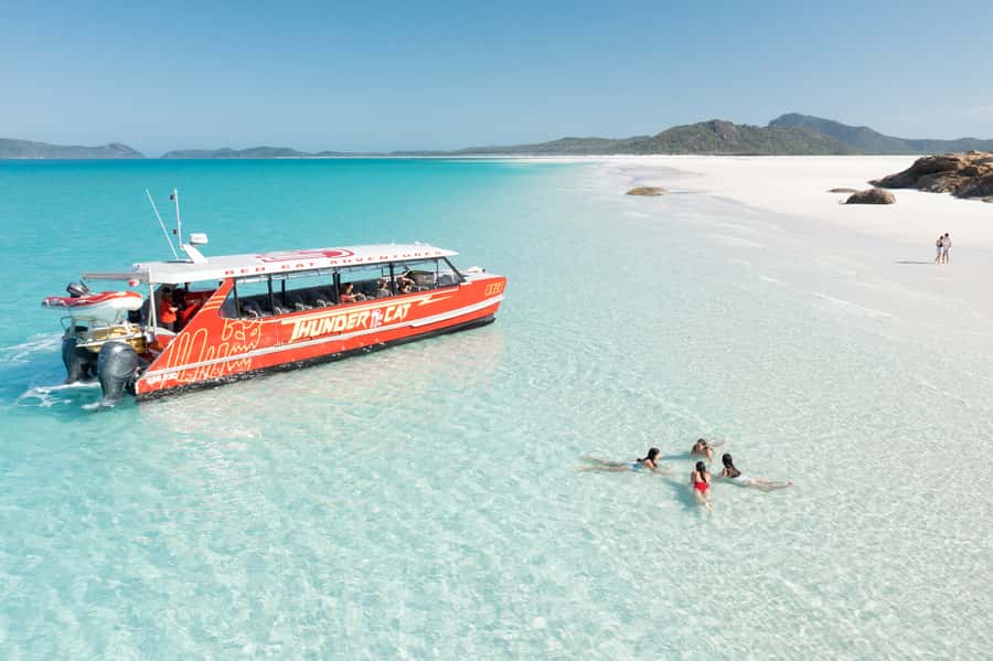 Airlie Beach: Whitehaven Full-Day Eco-Cruise with Buffet - First stop: snorkeling around Hook Island