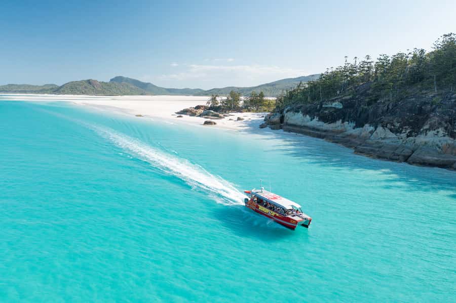 Airlie Beach: Whitehaven Full-Day Eco-Cruise with Buffet - Starting in Airlie Beach and boarding the catamaran