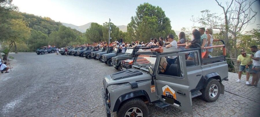 Alanya Night Safari Combo: Jeep Tour, Boat Cruise & Dinner - Alanya Castle and the city lights below