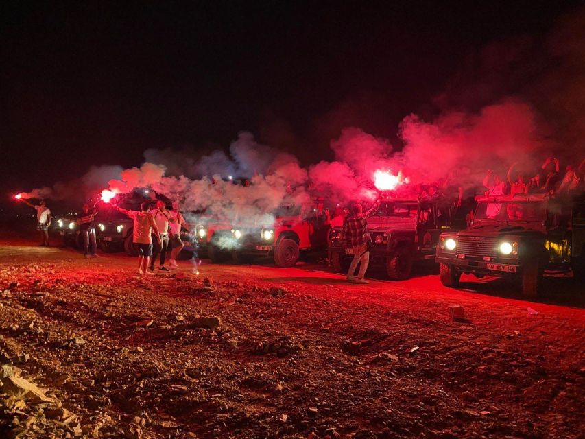 Alanya Night Safari Combo: Jeep Tour, Boat Cruise & Dinner - Cikcilli Panorama and the fireworks stop