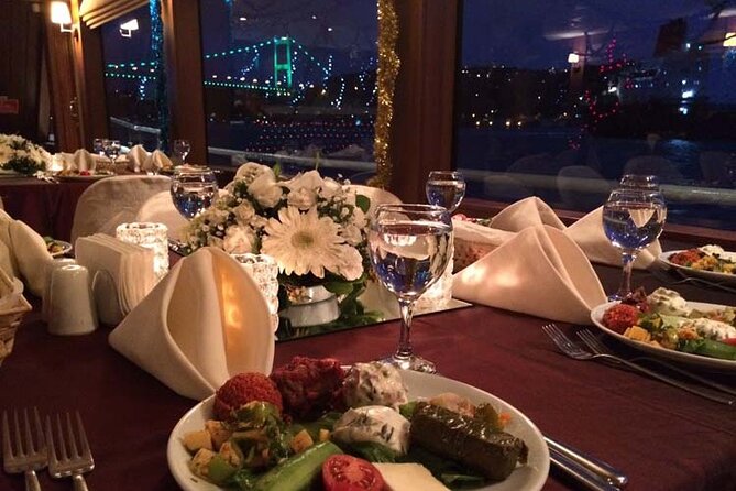 All Inclusive; Istanbul Bosphorus Dinner Cruise with Live Shows&Unlimited Drinks - Dolmabahce Palace and the European shore