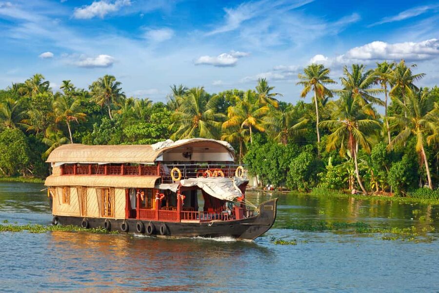 Alleppey / Alappuzha Houseboat Day Cruise with Lunch: Cochin - Boarding the houseboat around noon