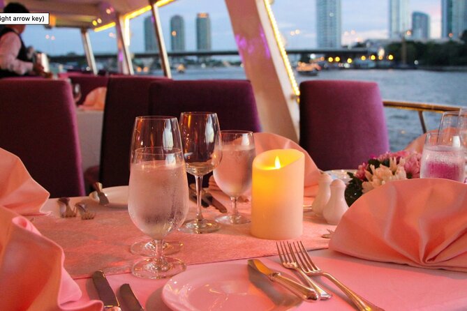 Amazing Chaophraya Dinner Cruise Experience - Wat Arun from the water