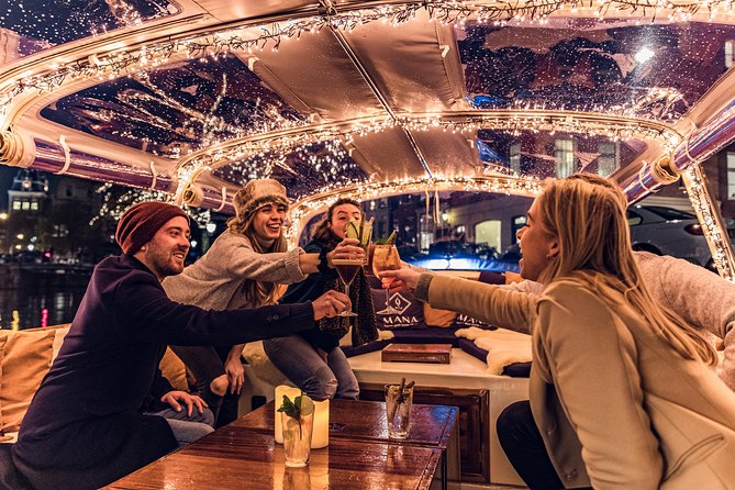 Amsterdam 2-Hour Evening Cruise With Live Guide and Bar - The Canal Ring after dark
