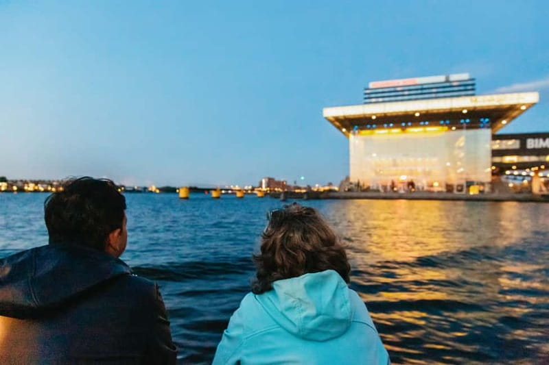 Amsterdam: Evening Cruise with Optional Wine and Snacks - Turning toward the Amstel and Magere Brug