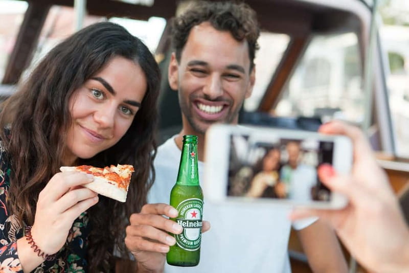 Amsterdam: Original Pizza Dinner Cruise + Unlimited Drinks - Prinsengracht and the UNESCO Canal Belt