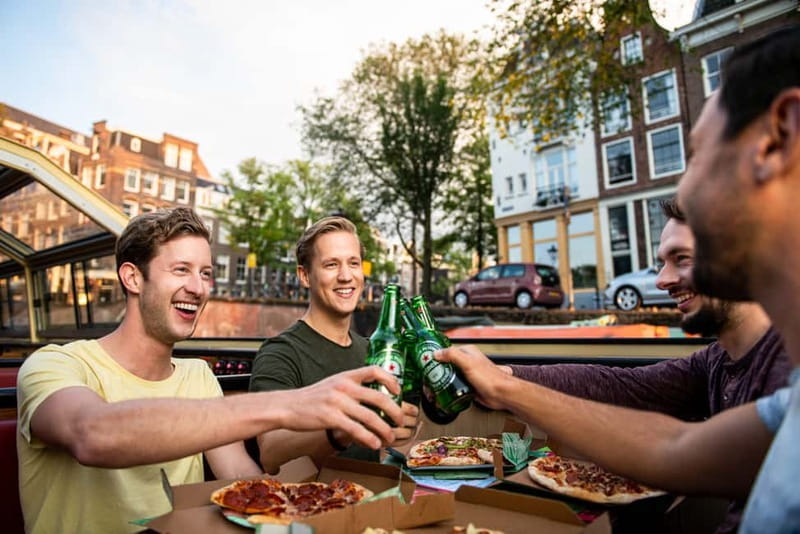 Amsterdam: Original Pizza Dinner Cruise + Unlimited Drinks - Unlimited Drinks, With a Practical Value Test