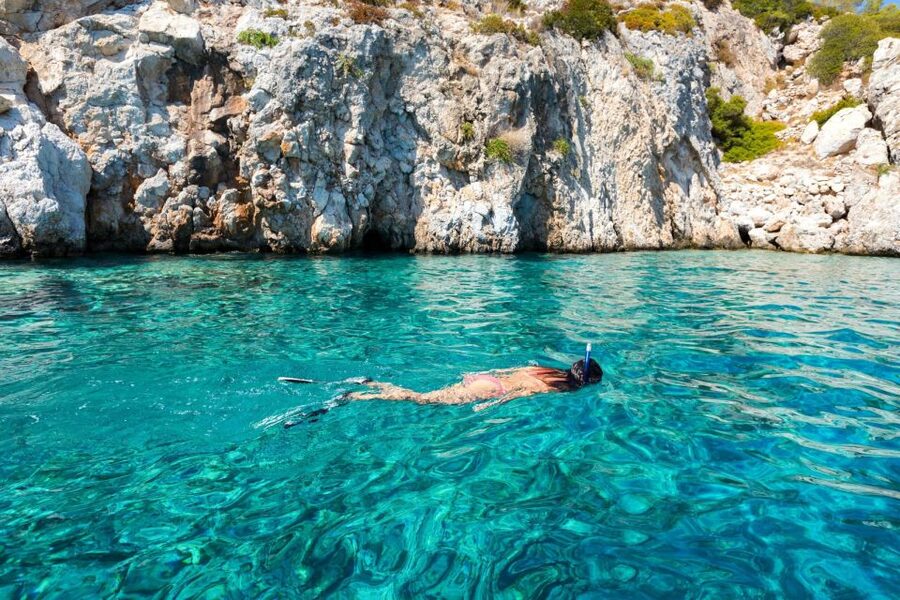 Athens: Aegina, Agistri & Metopi Swimming Cruise with lunch - Metopi: the day’s best water stop