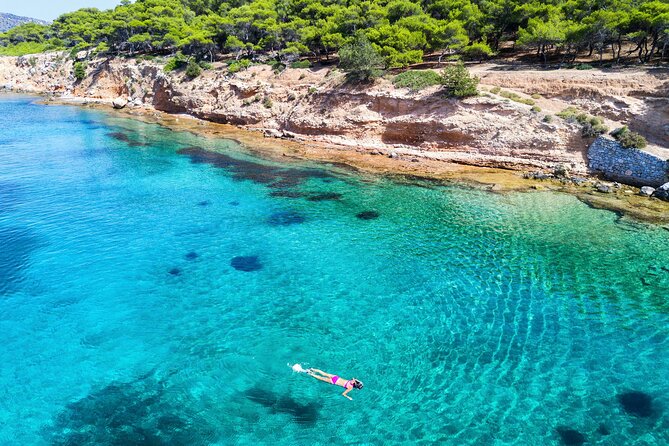 Athens: Full-Day Island Hopping Cruise with Lunch and Swimming - Agistri: pine hills, villages, and your first swim
