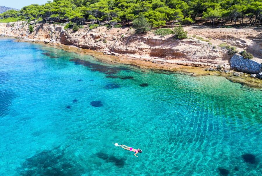 Athens: Full-Day Island Hopping Cruise with Lunch & Transfer - Moni is the day’s main swimming stop