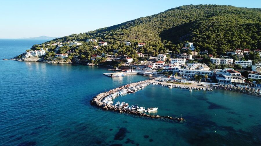 Athens: Full-Day Island Hopping Cruise with Lunch & Transfer - Agistri brings pine hills and small village lanes