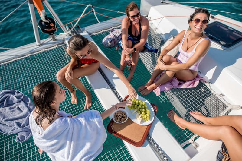 Athens: Half-Day Morning Catamaran Cruise with Meal & Drinks - Two stops for clear-water swimming and snorkeling