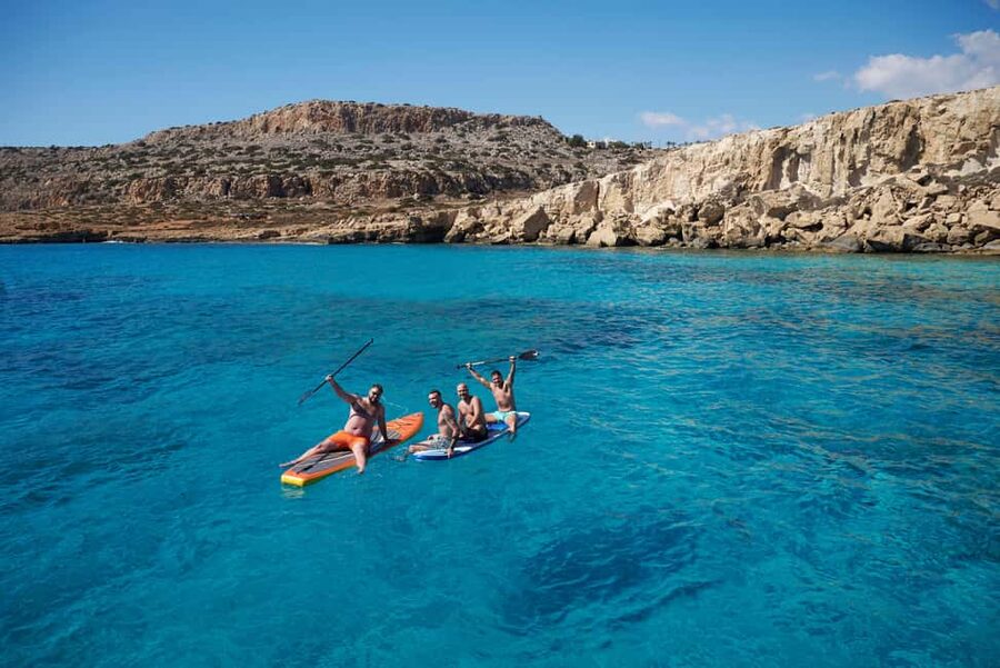 Ayia Napa: Luxury Catamaran Cruise with Lunch & Drinks - Sailing past Cape Greco’s cliffs and sea arches