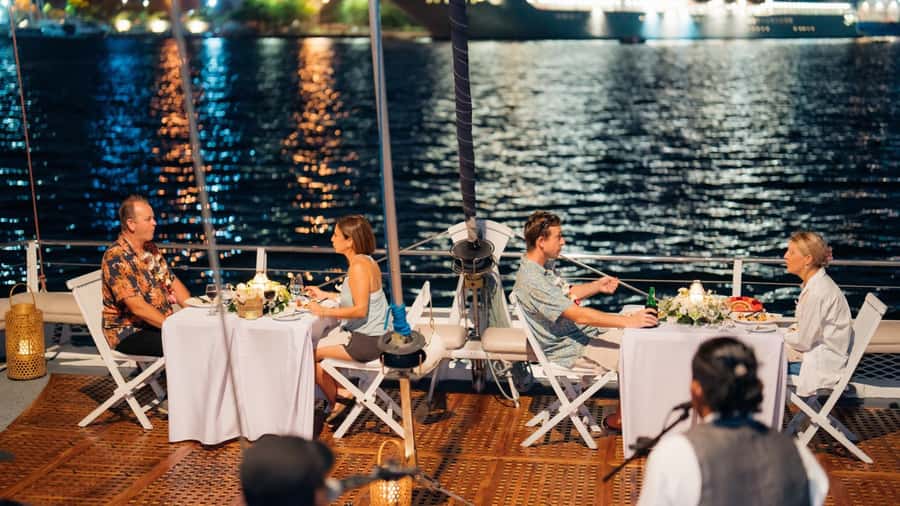 Bali/Benoa: 5-Course Romantic Evening Cruise With Live Music - Beginning at Benoa Harbor