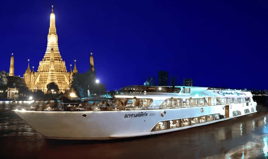 Bangkok: Grand Pearl Dinner Cruise with Hotel Transfer - Key points to know before booking