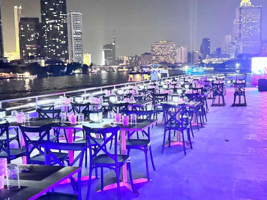 Bangkok: Luxury White Sunset or Dinner Cruise with Beer - Buffet dining and drink value at $31