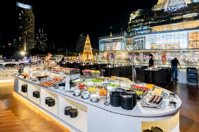 Bangkok Opulence Dinner Cruise Live Band - Bridges that frame the Bangkok skyline