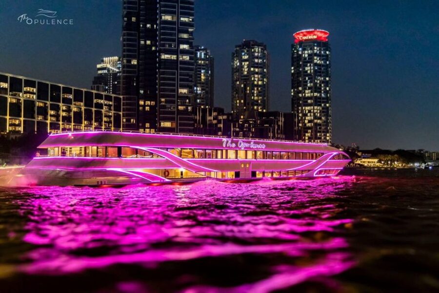 Bangkok: Opulence Luxury Chao Phraya Dinner Cruise - Entertainment from Thai dance to party music