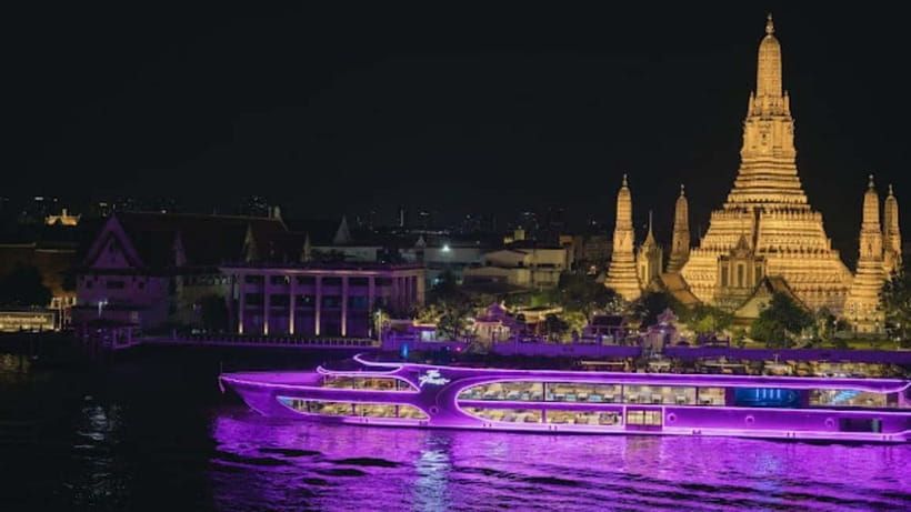 Bangkok: The Planet Chao Phraya River Dinner Cruise - Check-in at Asiatique between warehouses 7 and 8