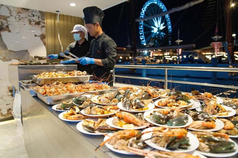 Bangkok:The Planet Sunset&Dinner Cruise on Chao Phraya River - Buffet dinner and drinks