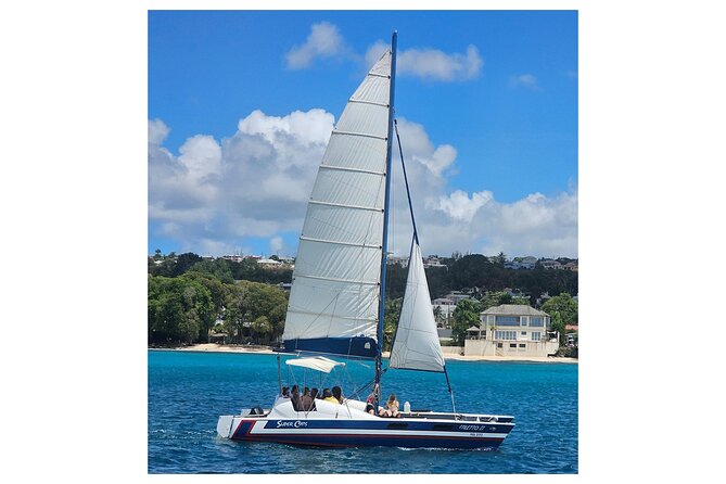 Barbados Catamaran Snorkel Cruise with Lunch and Open Bar - Sailing the west coast with rum punch in hand