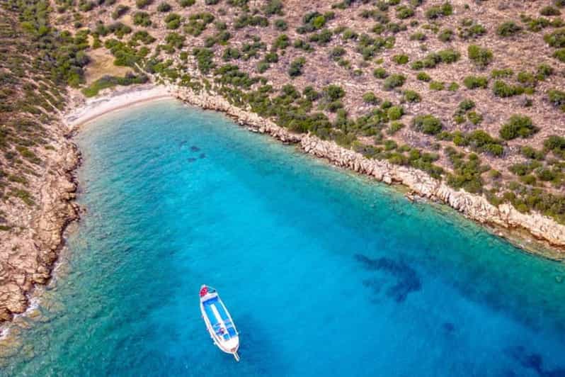 Bodrum Orak Island Boat Cruise with Lunch and Swimming - Key points at a glance