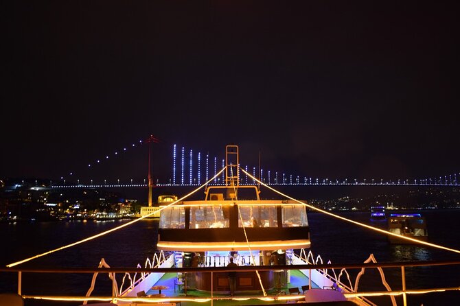 Bosphorus Dinner Cruise with Folk Dance and Live Performances - Dolmabahçe, Çırağan, and Ortaköy after dark