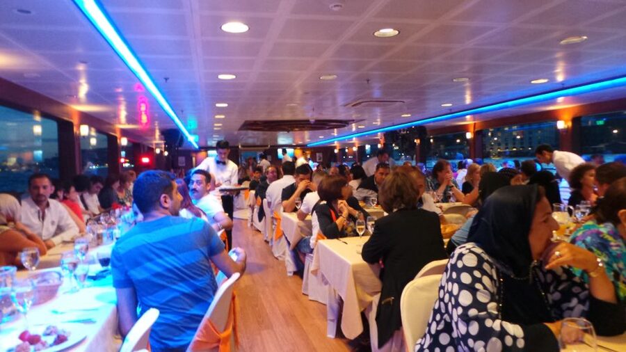 Bosphorus: Dinner Cruise with Live Performances Experience - Settling in for the 8:45 PM departure