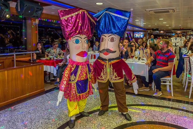 Bosphorus Dinner Cruise with Turkish Music and Live Performances - Blue Mosque and Hagia Sophia after dark