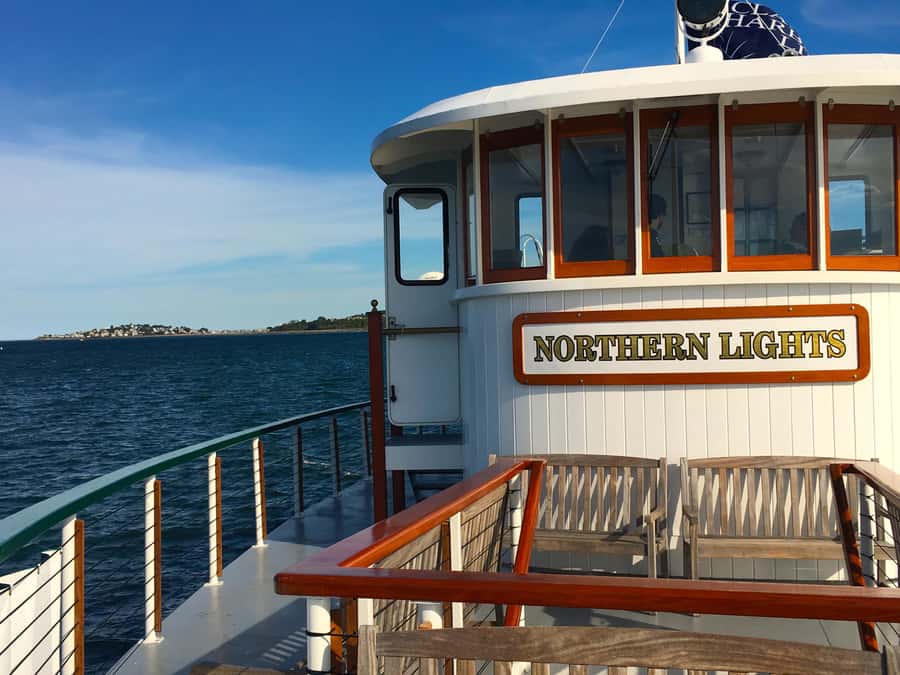 Boston Harbor Fall Foliage Weekend Brunch Cruise - Fall color looks different from the water