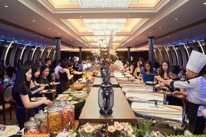 Buffet on Paradise Delight Dining Cruise Halong Bay Tour - Views, entertainment, and the feel on board