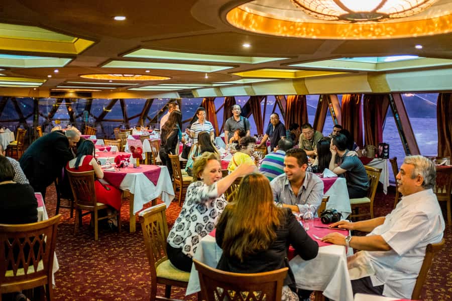 Cairo: Nile Sunset Dinner Cruise, Show & Optional Transfer - Dinner from the open buffet