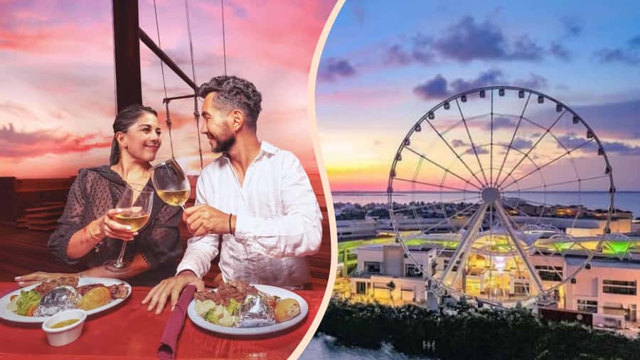 Cancún: Columbus Dinner Cruise and Sky Wheel Pass Go - Key points at a glance