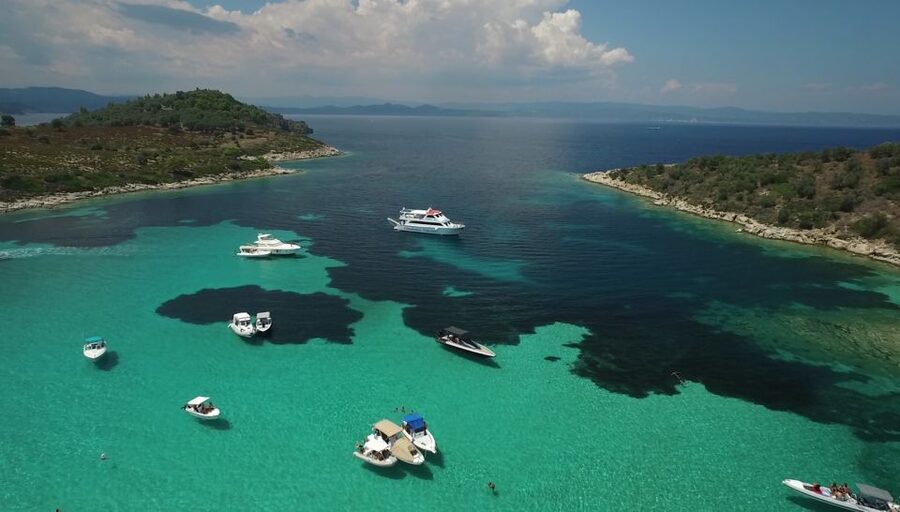 Chalkidiki: Blue Lagoon & Ammouliani Island Cruise & Lunch - Greek barbecue on the boat