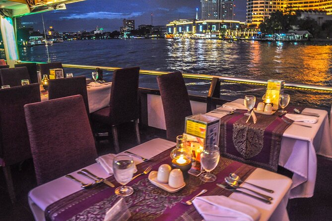 Chaophraya Cruise Dinner Cruise Along With Chao Phraya River Bangkok - Crossing beneath the Taksin Bridge