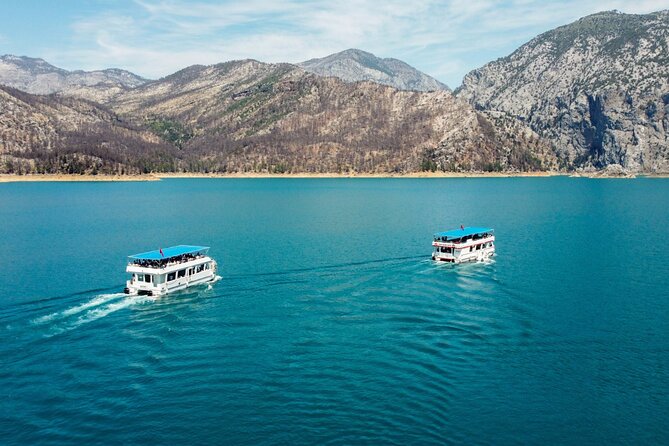 City of Side: Electric Catamaran Cruise & Lunch & Waterfall - Manavgat Waterfall in a quick 30 minutes