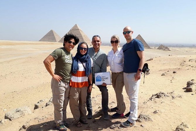 Combo Deal- Visit Pyramids of Giza & Egyptian Museum with Nile Dinner Cruise - The Great Pyramids and Sphinx over three hours