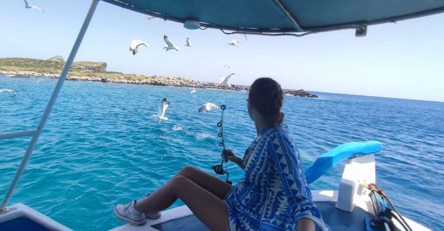 Crete: Fishing & Swimming Boat Cruise with Lunch & Drinks - Key points at a glance
