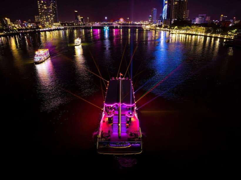 Da Nang: Poseidon Cruise with Dinner and Dragon Bridge Show - The cruise route and city lights