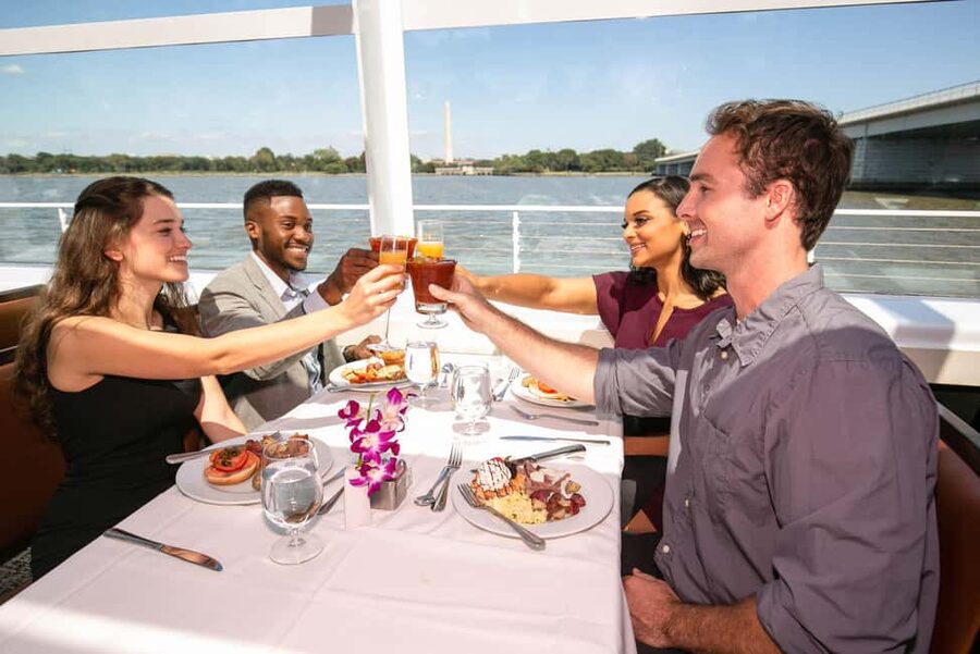 DC: City Cruises Gourmet Brunch, Lunch, or Dinner Cruise - Music, Dancing, and the Mood Aboard