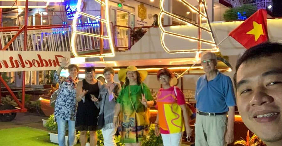 Deluxe Dining Cruise by DeluxeGroupTours - Boarding at Nha Rong harbor