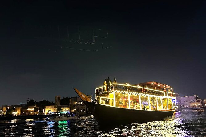 Dhow Cruise with Dinner and Live Entertainment at Dubai Al Seef - A restored wooden dhow and a calm hour on the creek