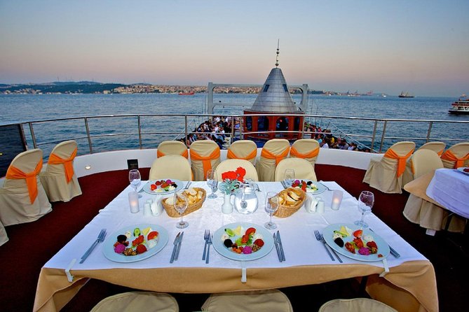 Dinner Cruise by Night on Bosphorus with a Traditional Show - Dinner, drinks, and the value of the $59.86 price