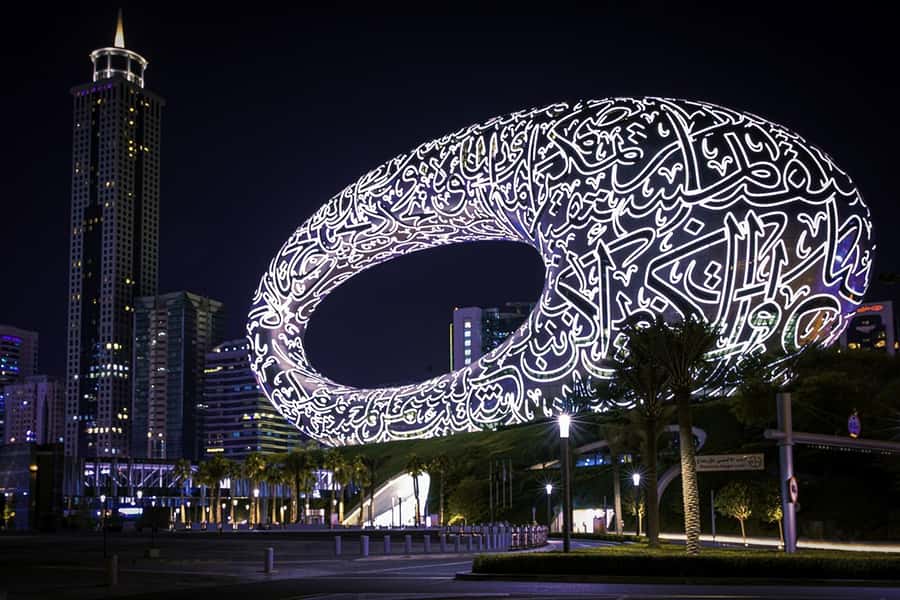 Dubai: Big Bus Panoramic Night Tour & Optional Dinner Cruise - Ending with the Dubai Mall fountain show