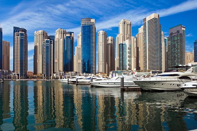 Dubai Dhow Dinner Cruise Marina with pickup drop option - The Tanoura Show and Evening Atmosphere