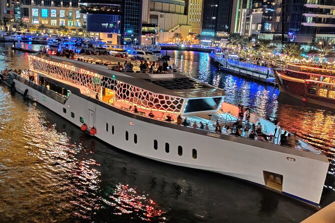 Dubai: Lotus Mega Yacht 3-Hours Dinner Cruise Tour - Lotus Mega Yacht Dinner Cruise: Key Points